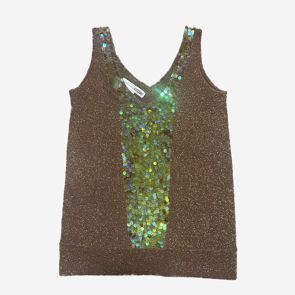 Vintage Y2k Necessary Objects, Sequin Sparkly Tank - image 1